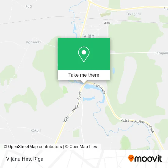 Viļānu Hes map