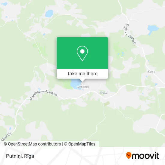 Putniņi map