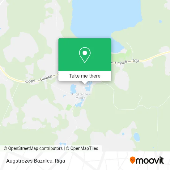Augstrozes Baznīca map