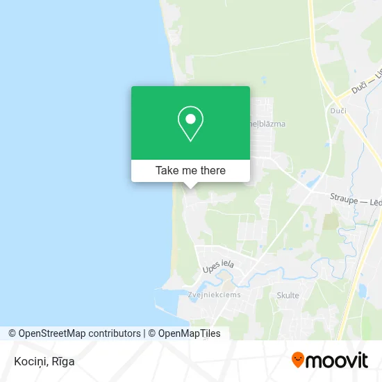 Kociņi map