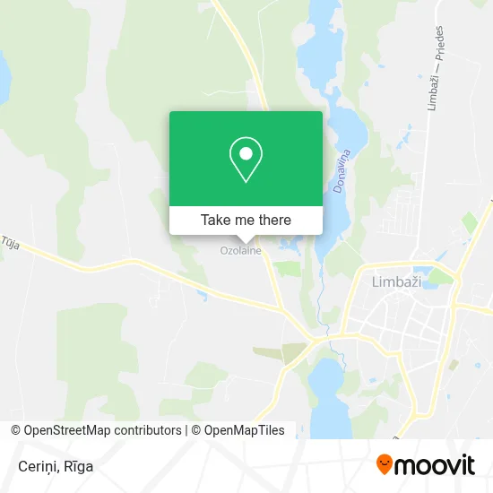Ceriņi map