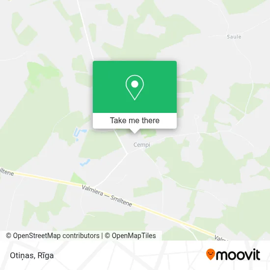 Otiņas map