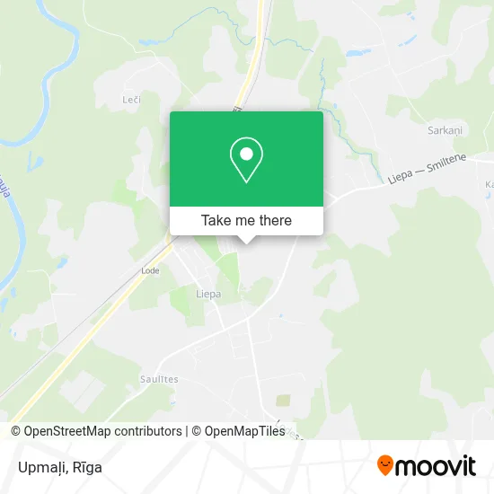 Upmaļi map