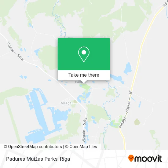 Padures Muižas Parks map