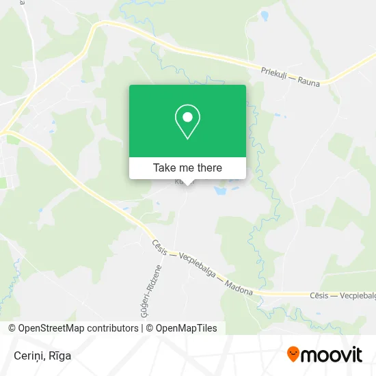 Ceriņi map