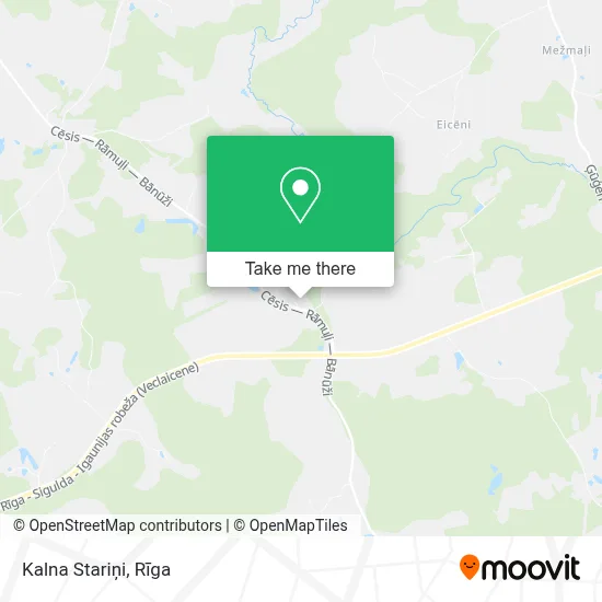 Kalna Stariņi map