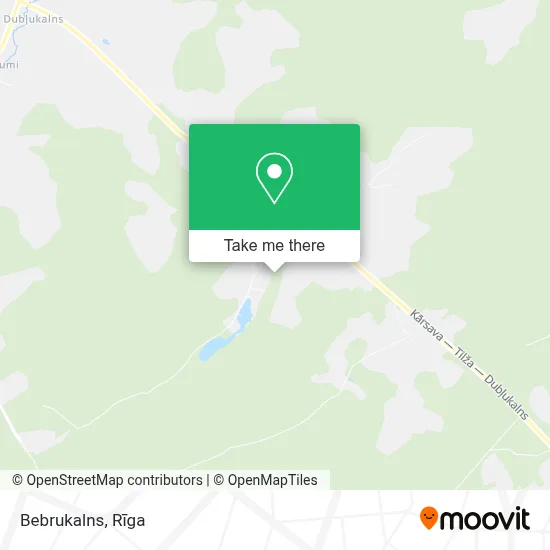 Bebrukalns map