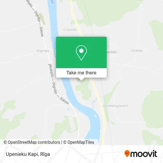 Upenieku Kapi map