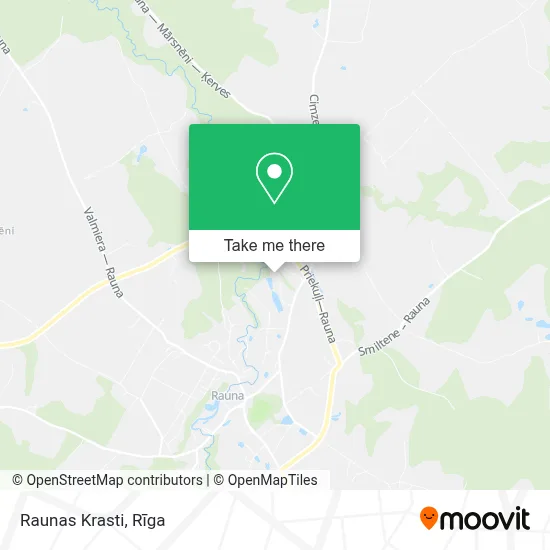 Raunas Krasti map