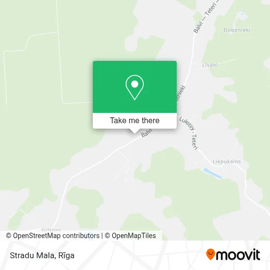 Stradu Mala map