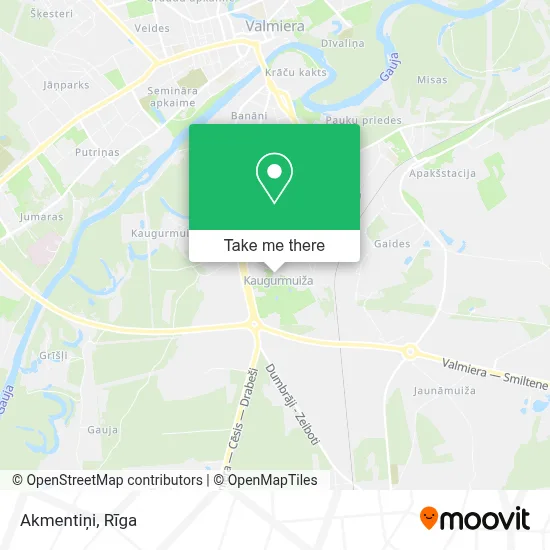 Akmentiņi map