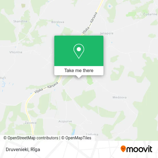 Druvenieki map