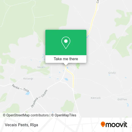 Vecais Pasts map