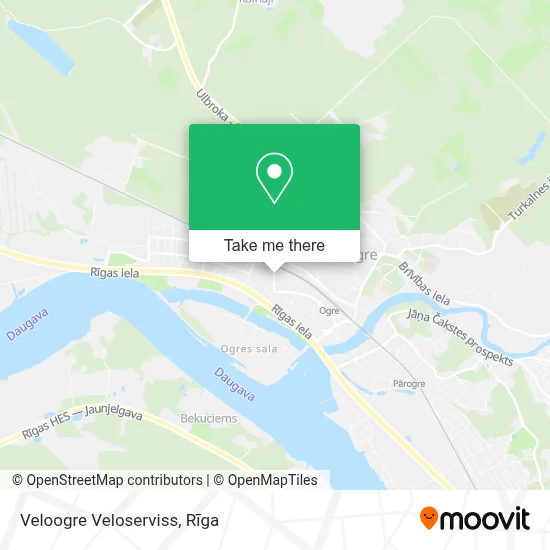 Veloogre Veloserviss map