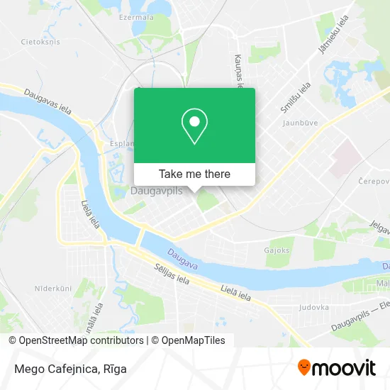 Mego Cafejnica map