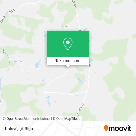 Kalnvējiņi map