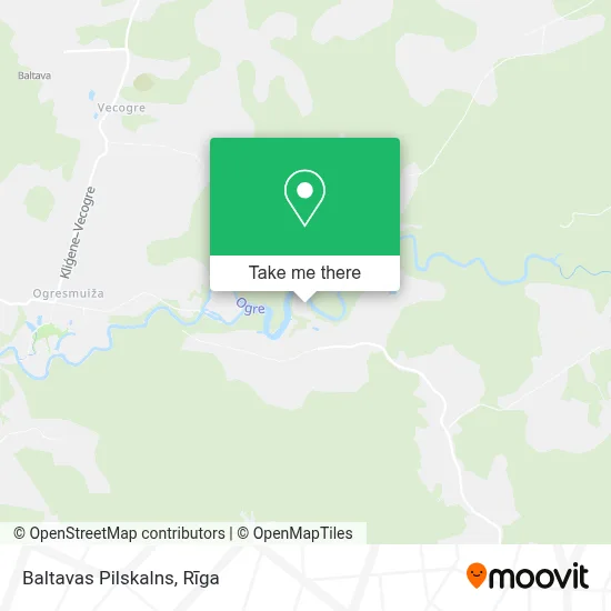 Baltavas Pilskalns map