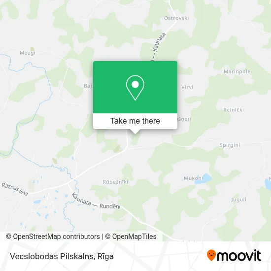 Vecslobodas Pilskalns map