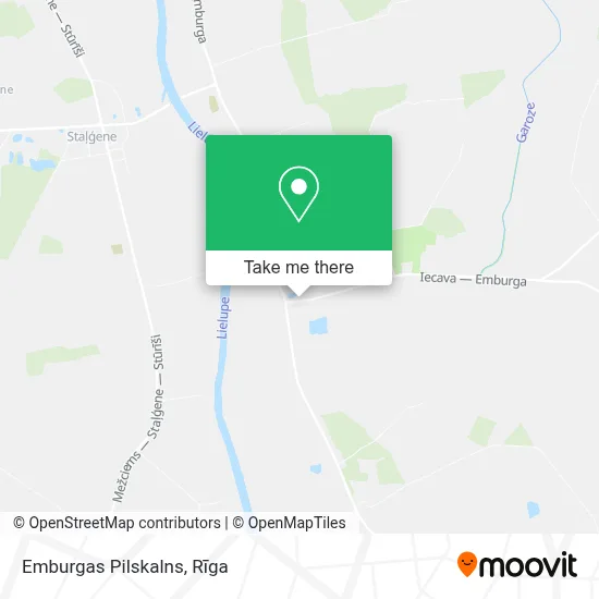 Emburgas Pilskalns map