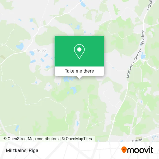 Milzkalns map