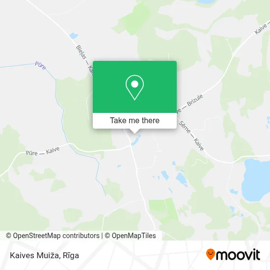 Kaives Muiža map