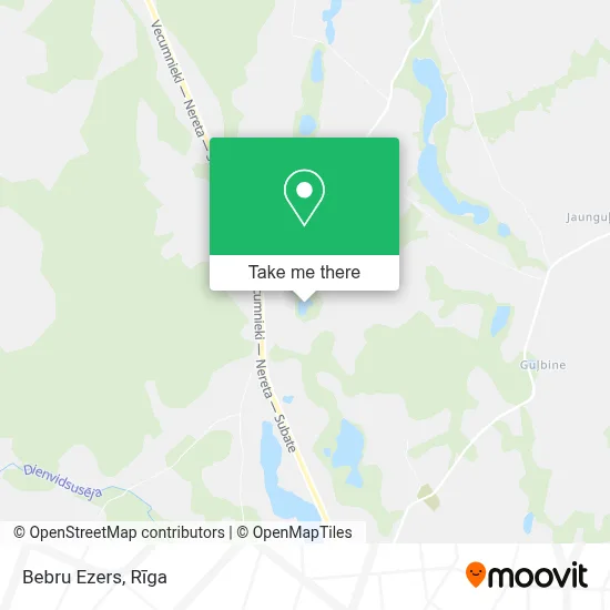 Bebru Ezers map