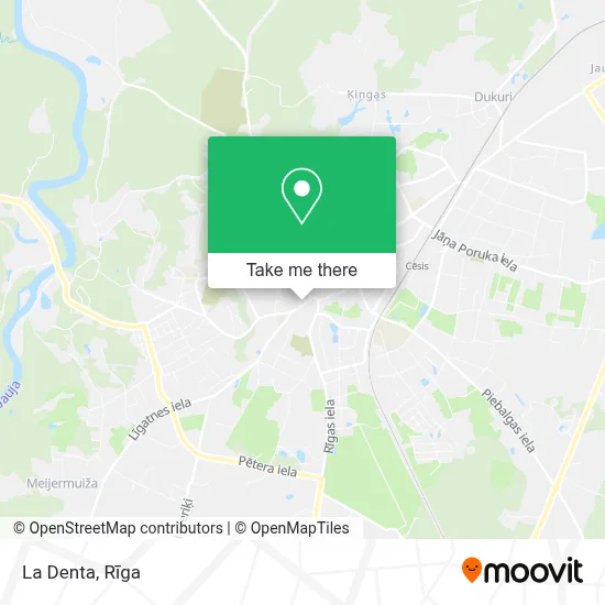 La Denta map