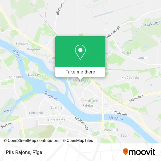 Pils Rajons map