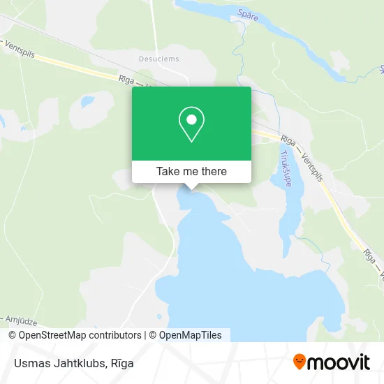 Usmas Jahtklubs map