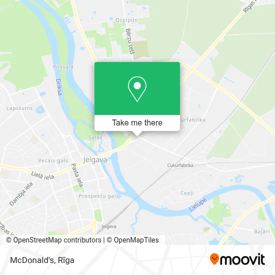 Mcdonald's map