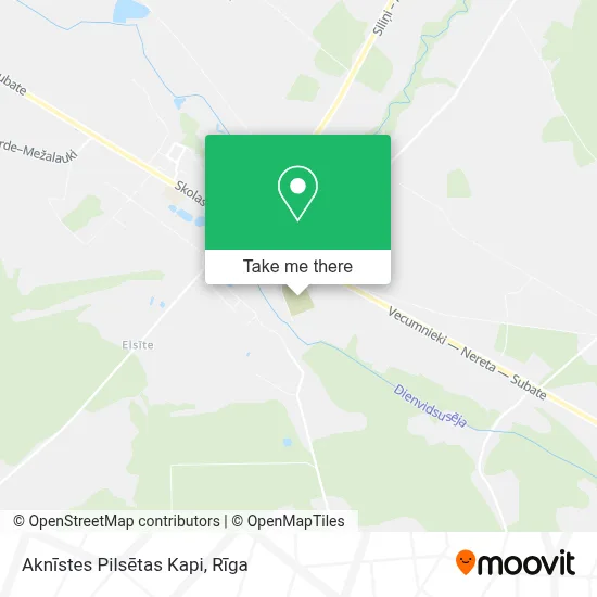 Aknīstes Pilsētas Kapi map
