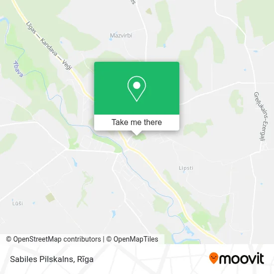 Sabiles Pilskalns map
