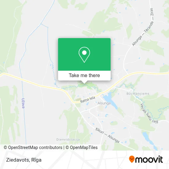Ziedavots map