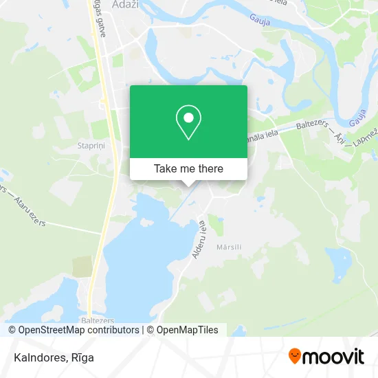 Kalndores map