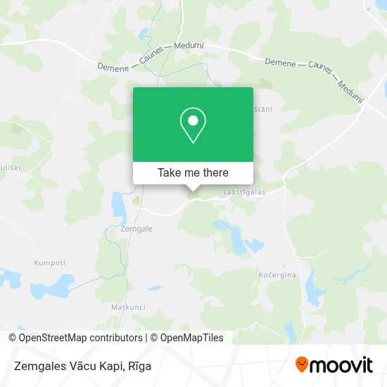 Zemgales Vācu Kapi map