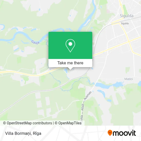 Villa Bormaņi map
