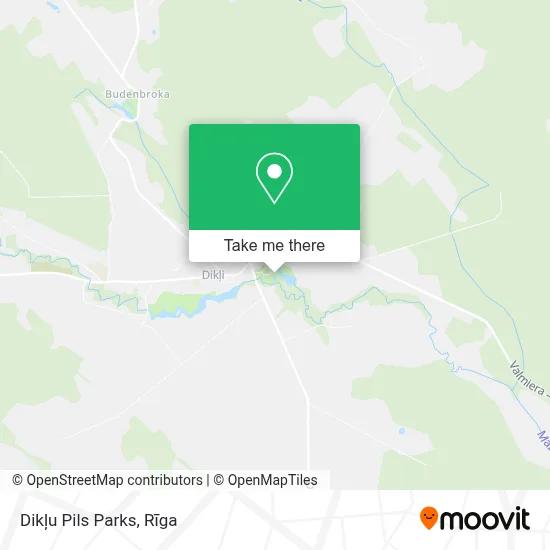 Dikļu Pils Parks map