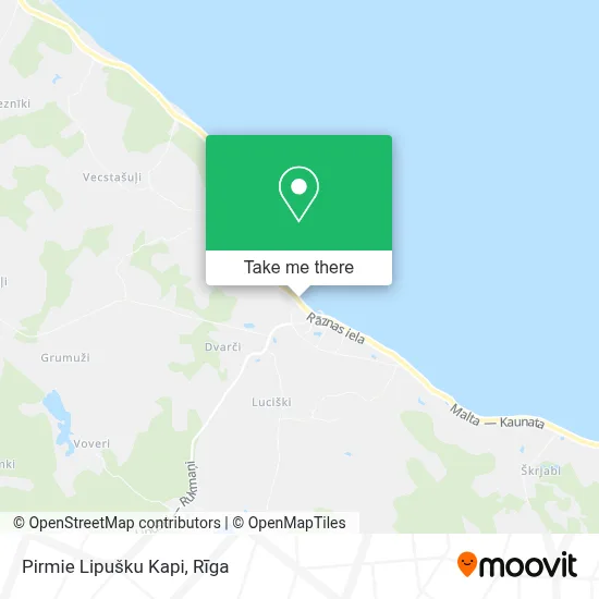 Pirmie Lipušku Kapi map