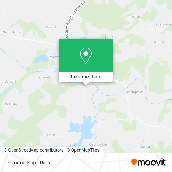 Poludņu Kapi map