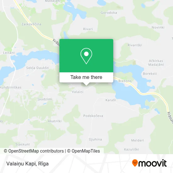 Valaiņu Kapi map