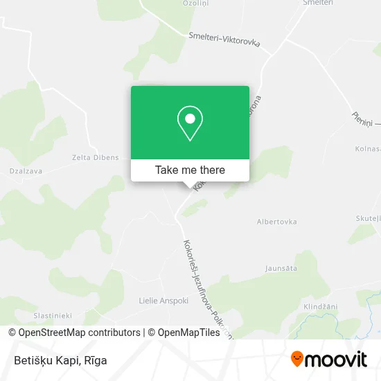 Betišķu Kapi map