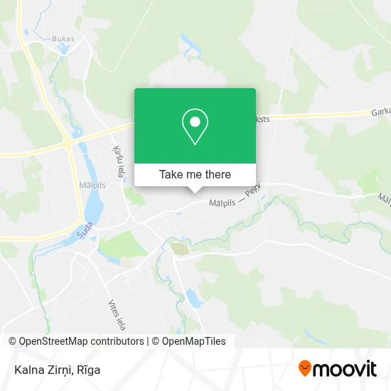 Kalna Zirņi map