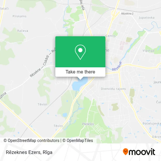 Rēzeknes Ezers map