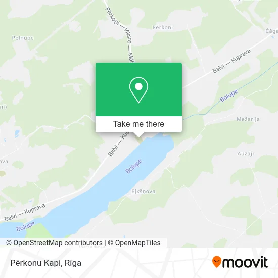 Pērkonu Kapi map