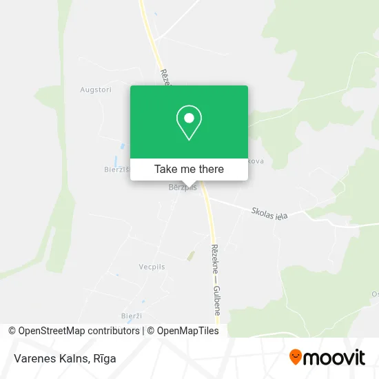 Varenes Kalns map