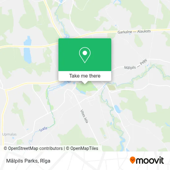 Mālpils Parks map
