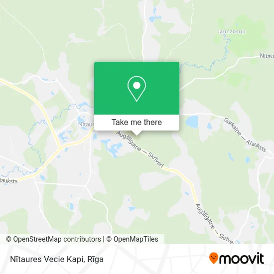 Nītaures Vecie Kapi map