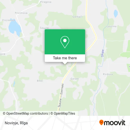 Noviņje map