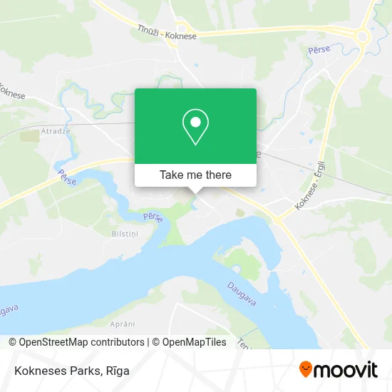 Kokneses Parks map