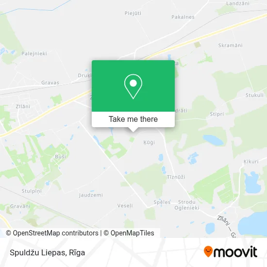Spuldžu Liepas map